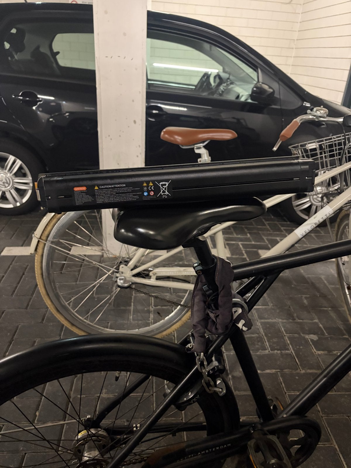 Veloretti fiets accu, Gebruikt