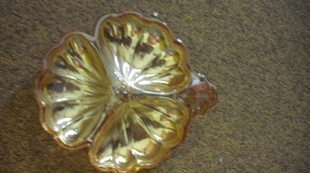 Vintage Jeannette Glass Klaverblad Schaaltje, Antiek en Kunst, Ophalen of Verzenden