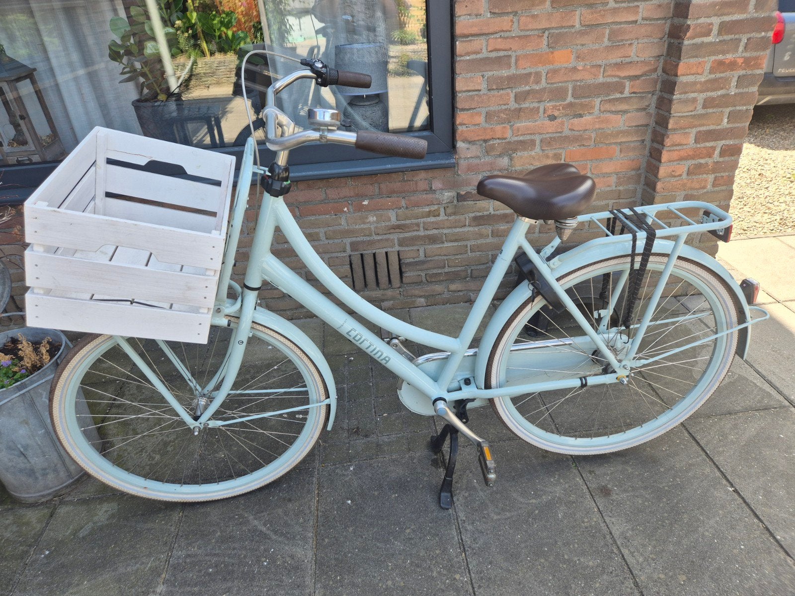 Dames fiets, Terugtraprem, Gebruikt, Versnellingen, Cortina