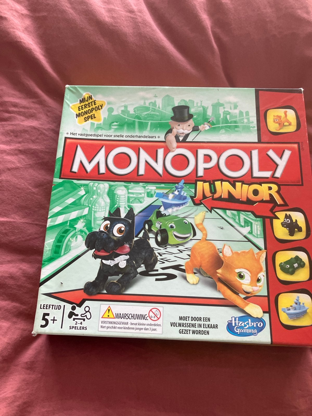Monopoly Junior - Mijn Eerste Monopoly Spel, Hobby en Vrije tijd, Gezelschapsspellen | Bordspellen, Drie of vier spelers, Verzenden
