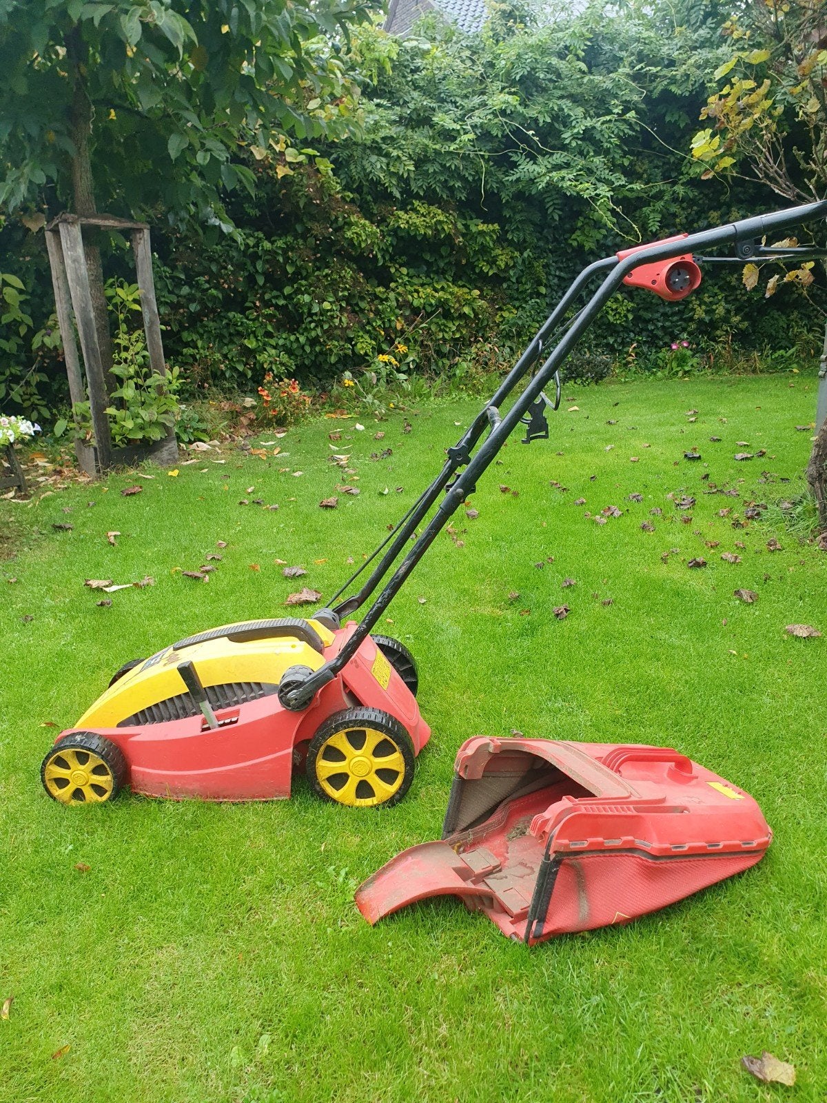 Te koop Wolf garten electrische grasmaaier, Tuin en Terras, Ophalen, Cirkelmaaier, Gebruikt, Wolf Garten, Powerplus
