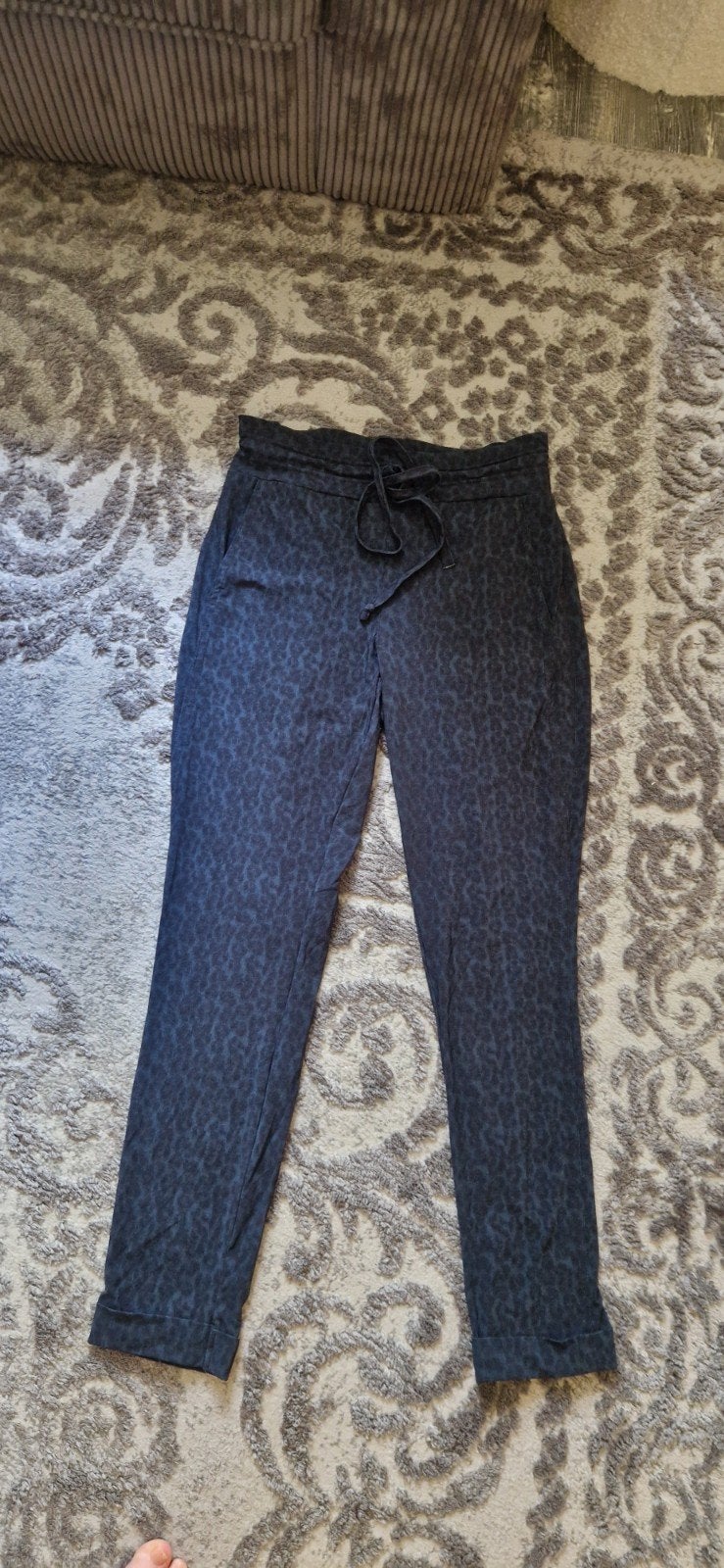 Studio Anneloes broek met stretch en luipaardprint, Maat 38/40 (M), Studio Anneloes, Zwart, Ophalen of Verzenden