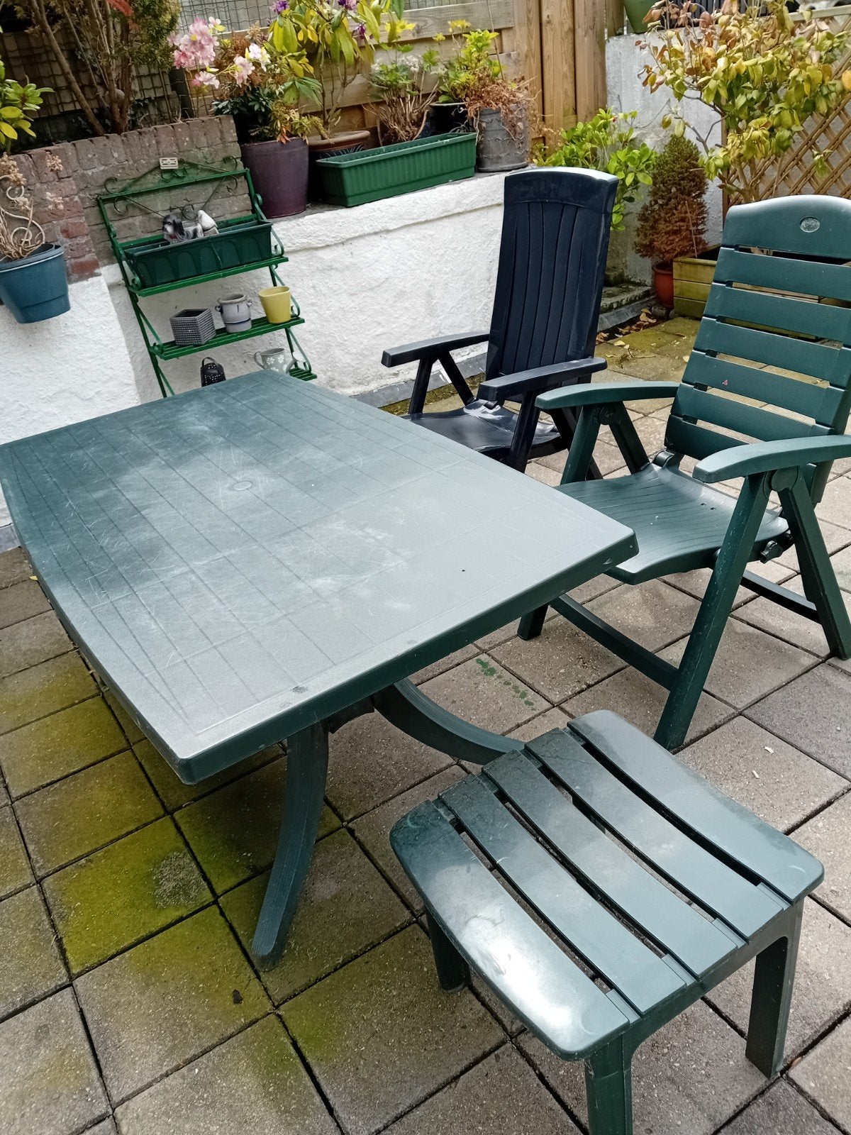 Tuinset, Ophalen, Gebruikt