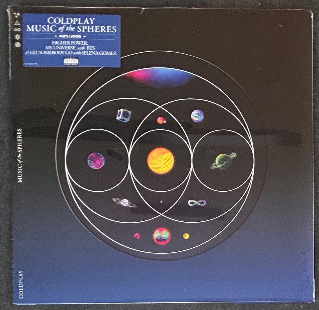 COLDPLAY - Music of the spheres ( LP; gekleurd vinyl; MINT ), Ophalen of Verzenden, 12 inch, Nieuw in verpakking, Poprock