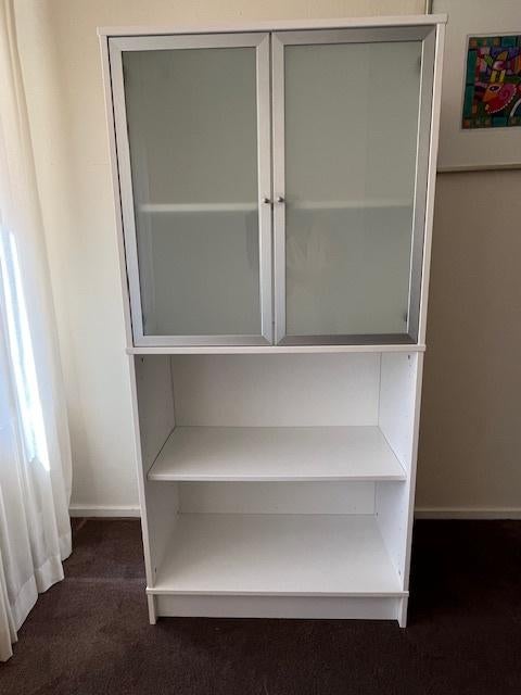 Ikea kast Effectiv met matglazen deuren, Ophalen, Zo goed als nieuw
