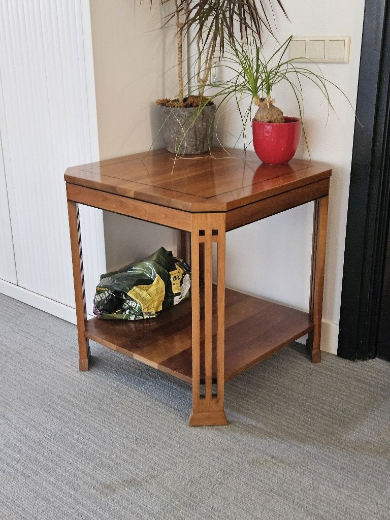 Stickley bijzettafel - kersenhout, Ophalen, Gebruikt, Vierkant, 55 tot 75 cm