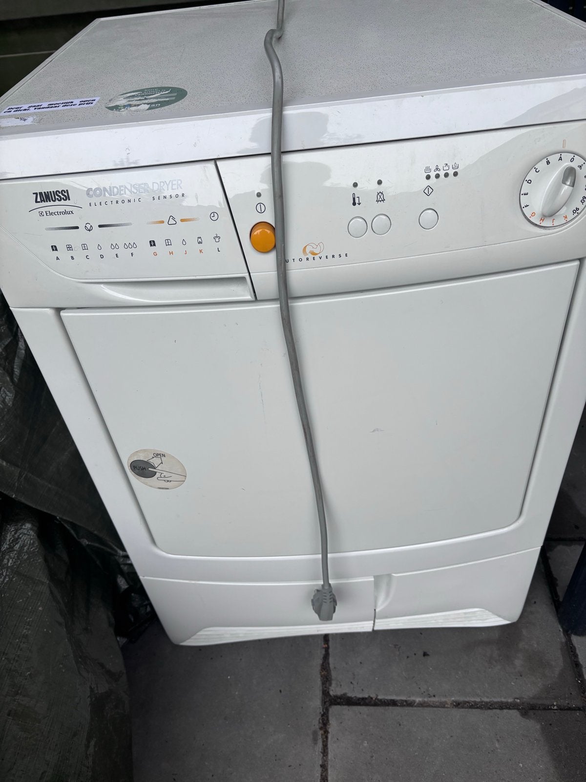 Zanussi Condensdroger - Goed Werkend, Ophalen, 6 tot 8 kg, Gebruikt, Voorlader