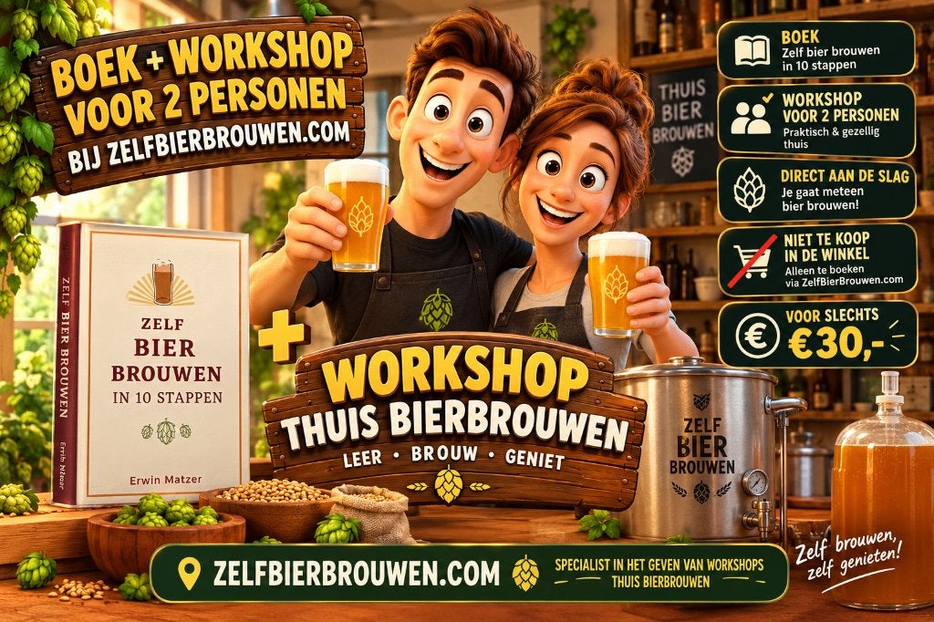 workshop thuis bier brouwen incl boek, Ophalen of Verzenden, Nieuw, Onbekend, Nederland en België