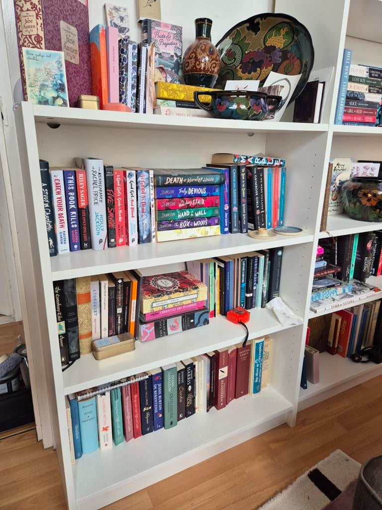 4 witte Billy boekenkasten, Huis en Inrichting, Ophalen, Gebruikt, 200 cm of meer, 50 tot 100 cm