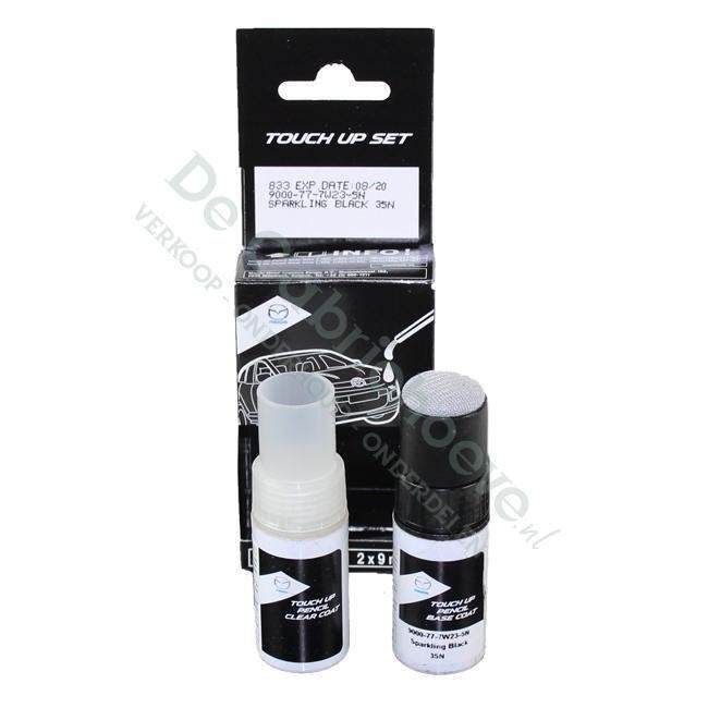 MX5 Lakstiftset 35N Sparkling Black Mica, De Cabriohoeve VOF, Nieuw, Info@cabriohoeve.nl, Julianalaan 9, 9462PG Gasselte, Nederland