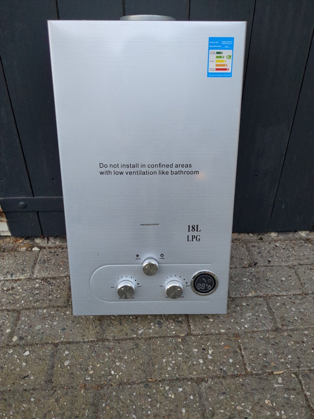 18L Gas Geiser - Direct Warm Water, Ophalen, Geiser, Minder dan 20 liter, Propaan of Butaan