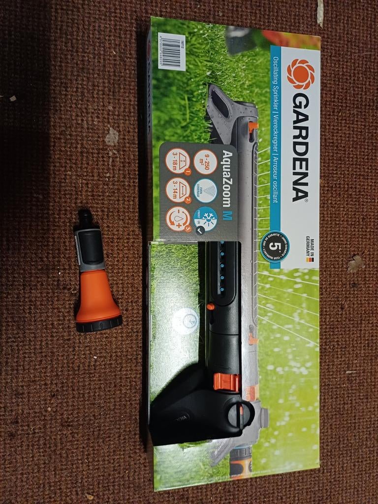 Gardena  aquazoom m sproeier nieuw, Tuin en Terras, Tuinsproeiers, Ophalen of Verzenden, Nieuw