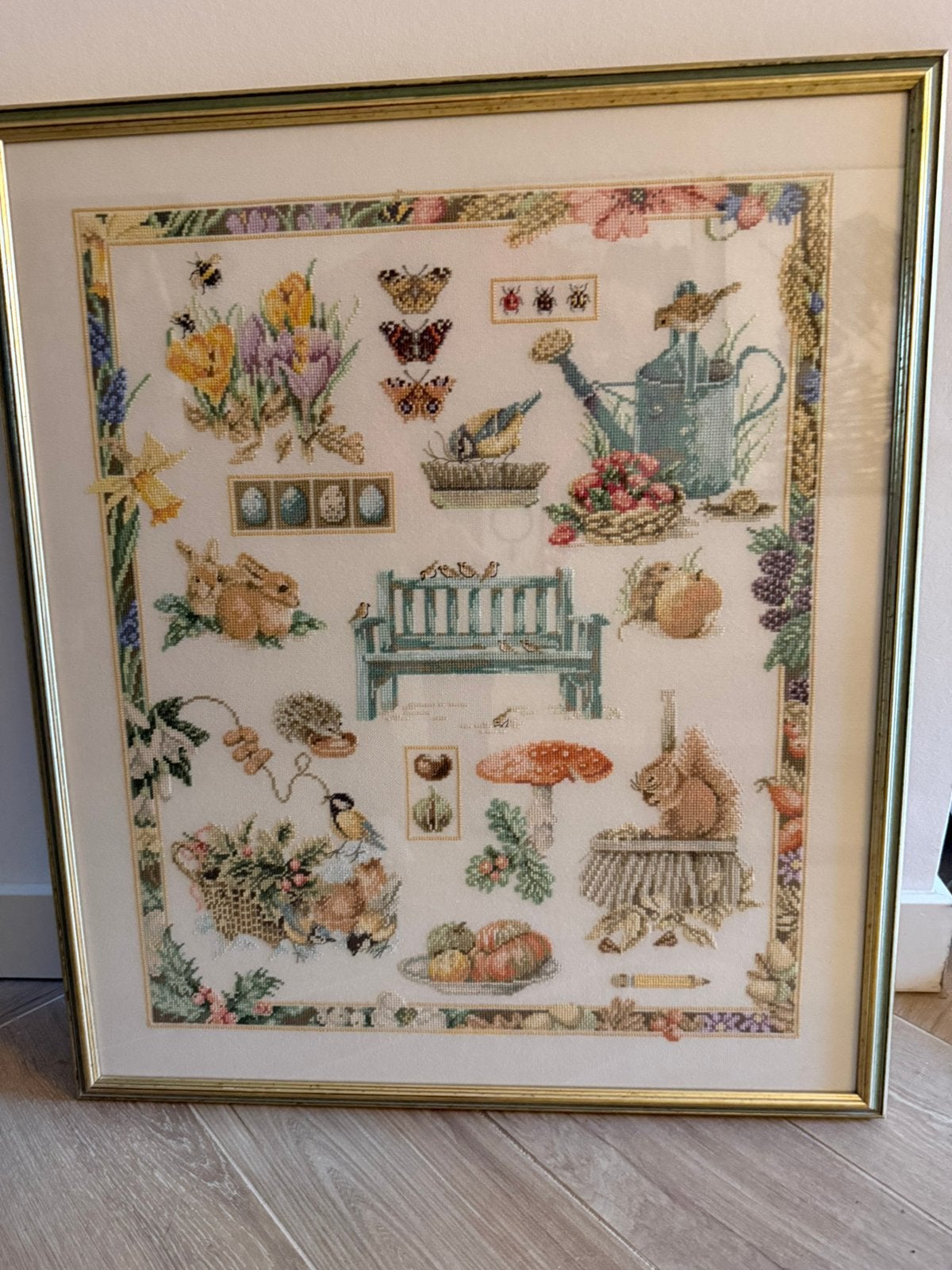 Geborduurde schilderij Mariolijn Bastin, Ophalen of Verzenden