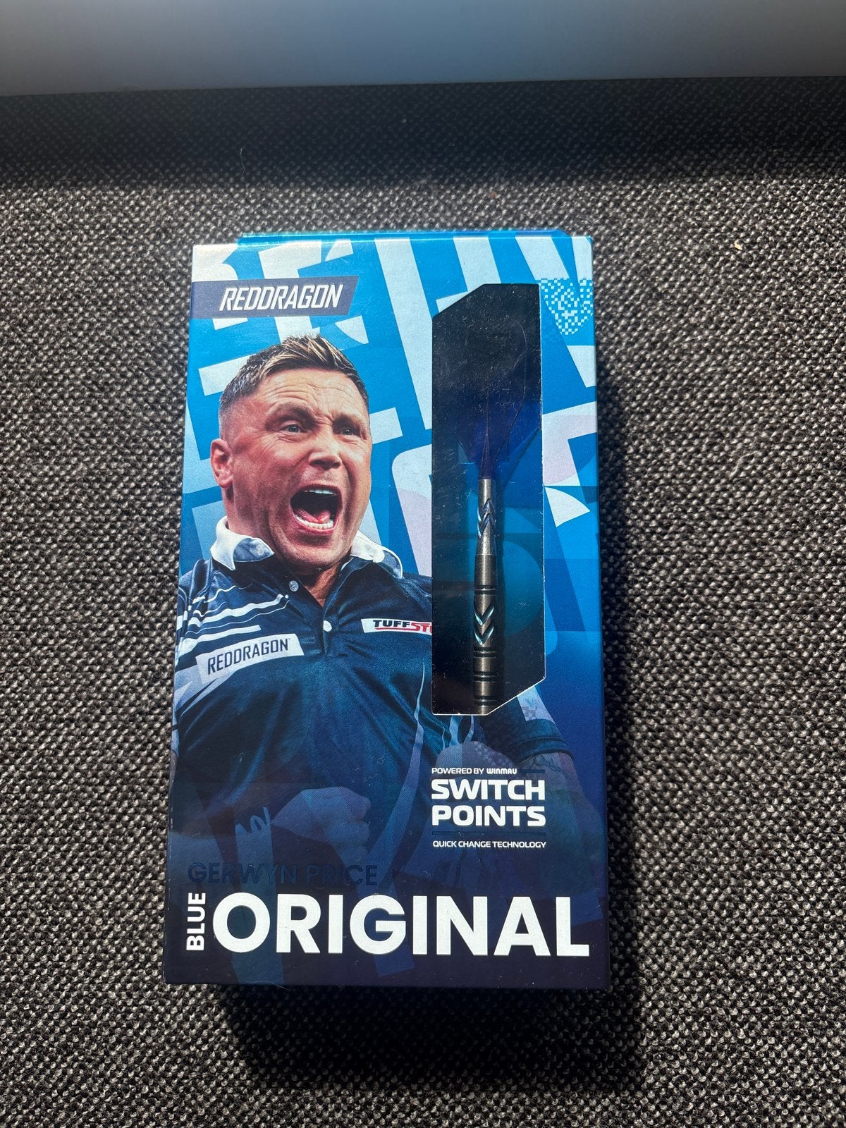 Red Dragon Gerwyn Price Blue Originals23g + Switch PointTool, Ophalen, Zo goed als nieuw, Pijlen