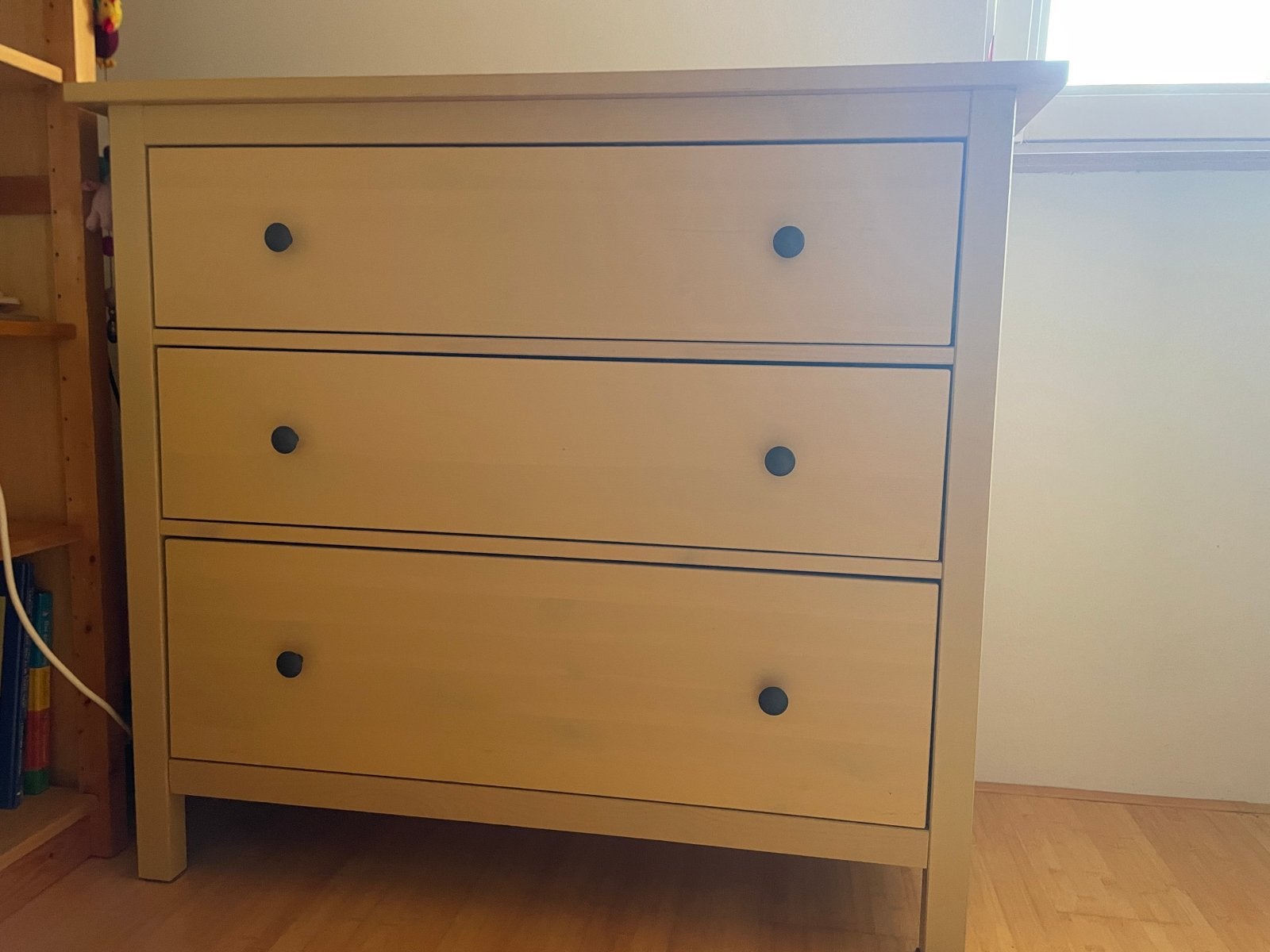 IKEA Hemnes Ladekast Okergeel - 108x86 cm, Ophalen, 50 tot 70 cm, 90 tot 105 cm, 100 cm of meer