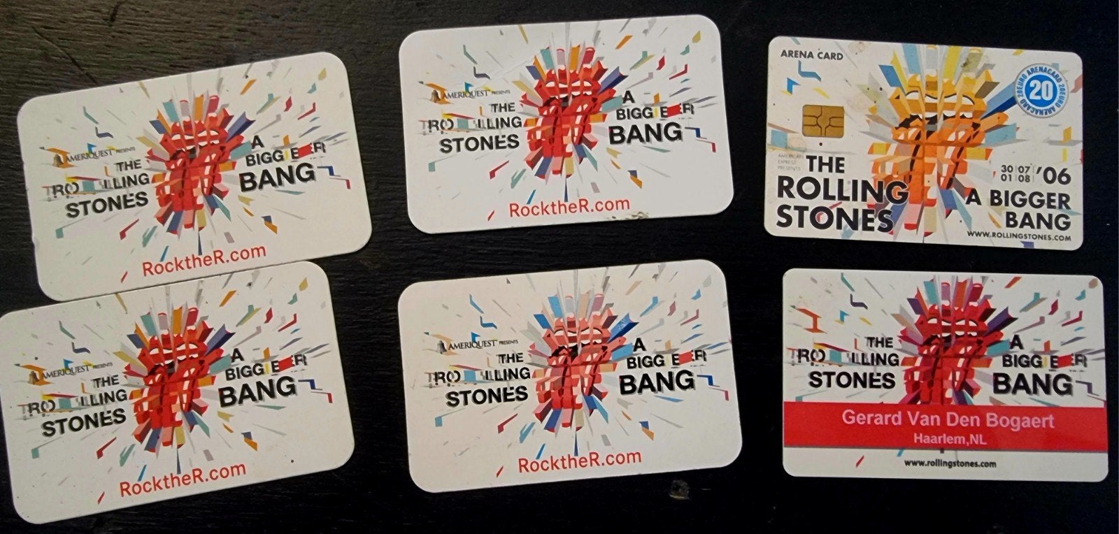 Rolling Stones Arena Cards, Eén persoon