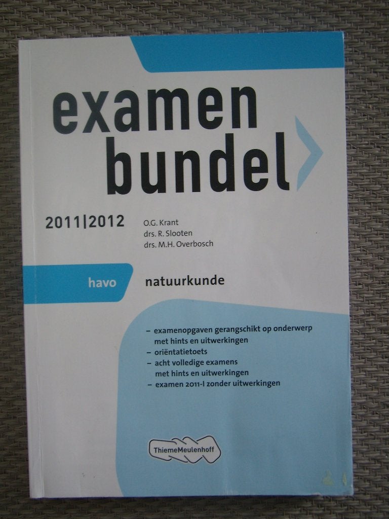 Examenbundel Natuurkunde Havo 2011-2012., Boeken, Ophalen of Verzenden, Nieuw, HAVO, Natuurkunde