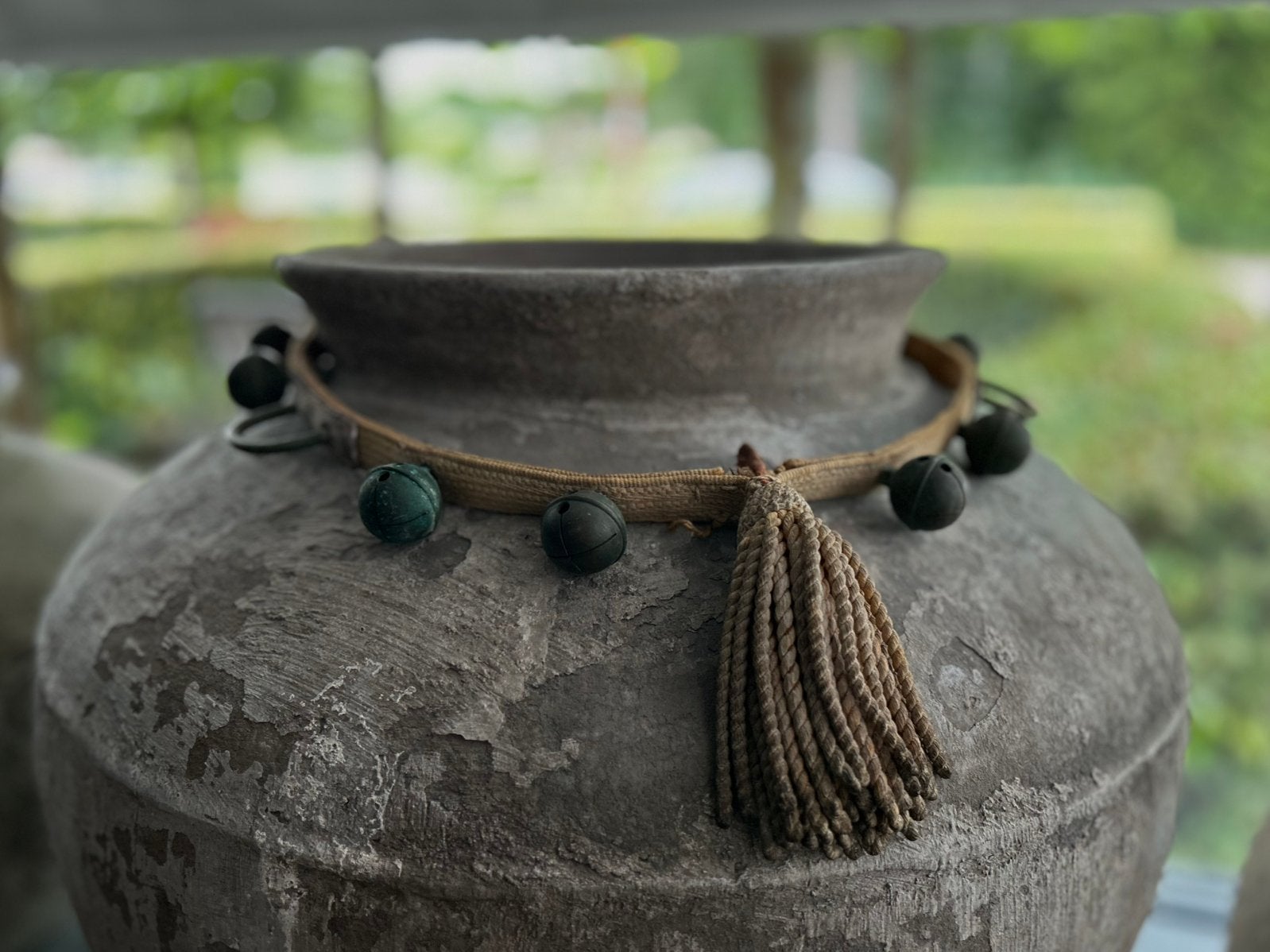 Oude bellen ketting riem halster sober sleets imperfect, Ophalen of Verzenden