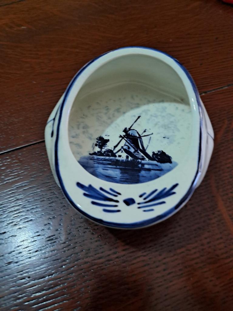 Handgeschilderd Delfts Blauw klompje - Made in Holland, Antiek en Kunst, Ophalen of Verzenden