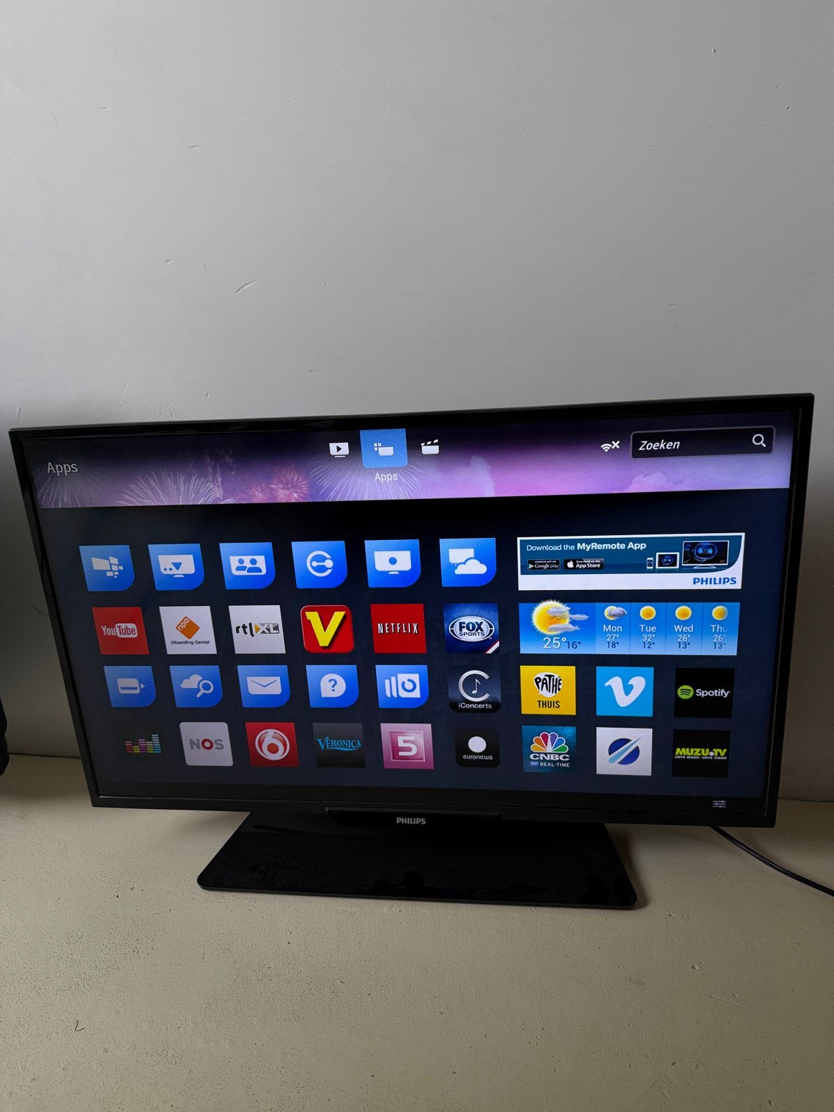 Philips 32PFK6300/12 Smart TV 32 inch Full HD LED, Ophalen, Philips, 50 Hz, Smart TV