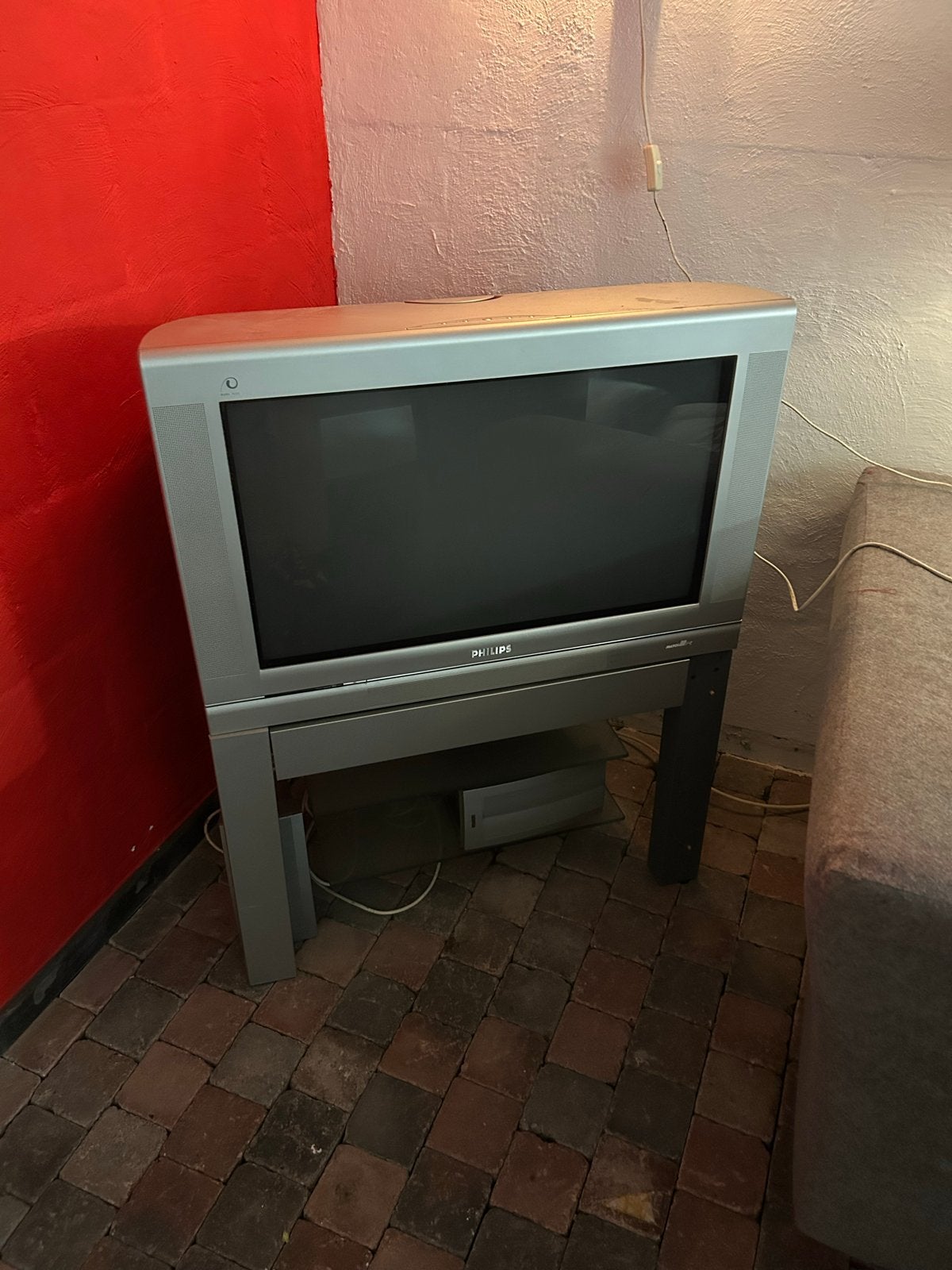 Philips CRT TV met speakers, Audio, Tv en Foto, Televisies, Ophalen, Philips, Gebruikt, 50 Hz