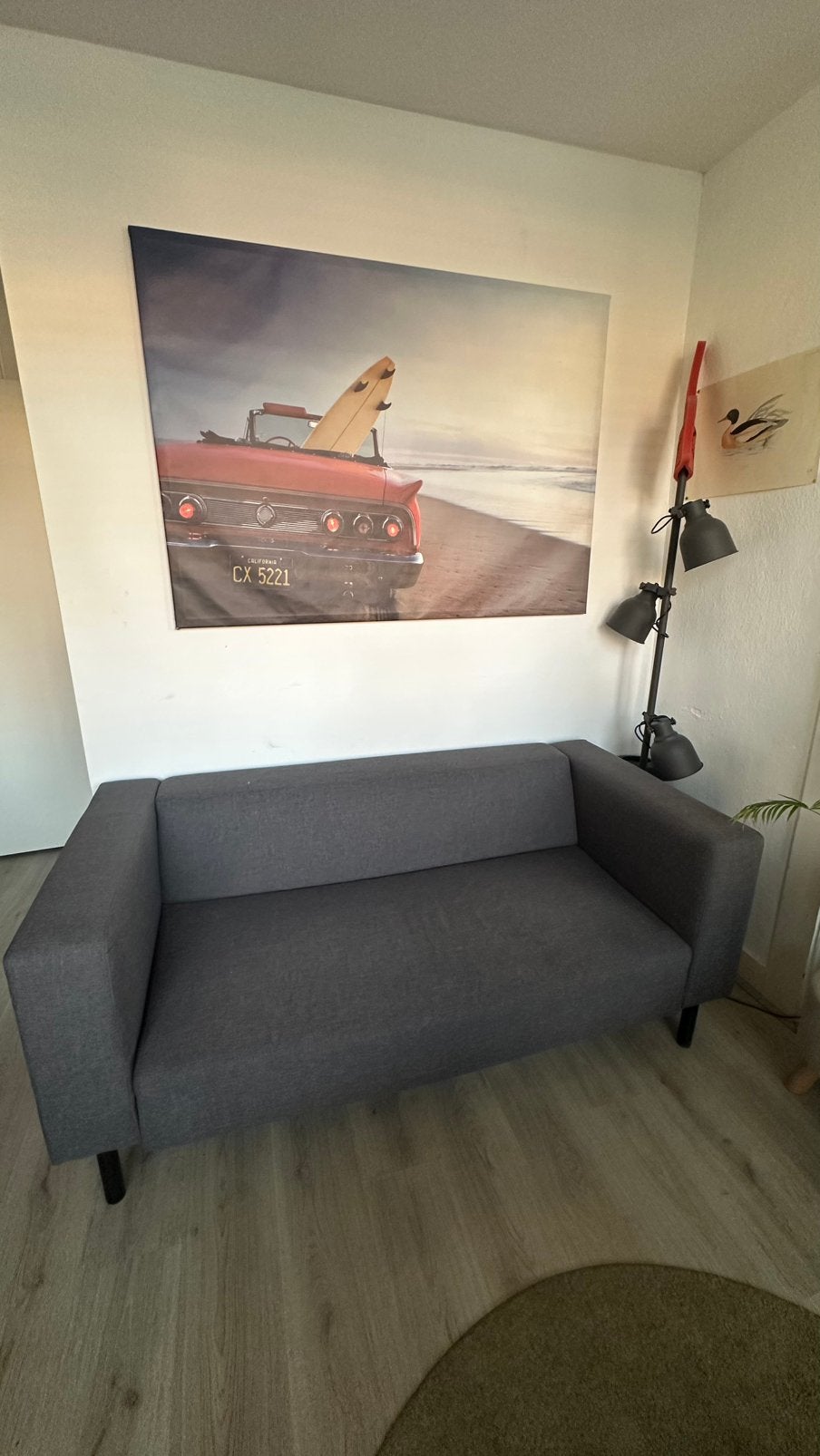 IKEA KLIPPAN 2-zits bank grijs - gratis, Huis en Inrichting, Ophalen, Zo goed als nieuw, Tweepersoons, Grijs