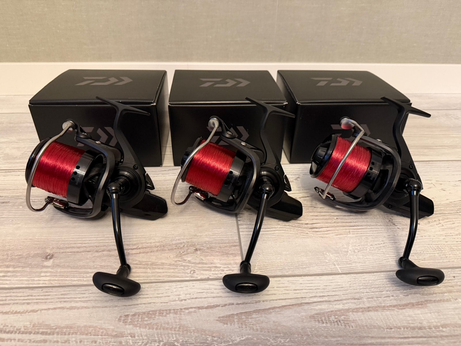 3 x Daiwa Basia 45 SLD QDX NIEUWSTAAT, Ophalen of Verzenden, Zo goed als nieuw, Molen
