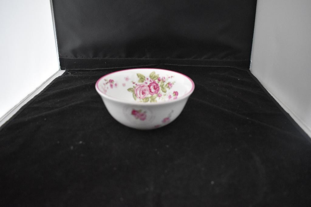 Schaaltjes Le Rosier Rose servies, Info@detagrijn.com, Overige typen, Nieuw, Ophalen of Verzenden
