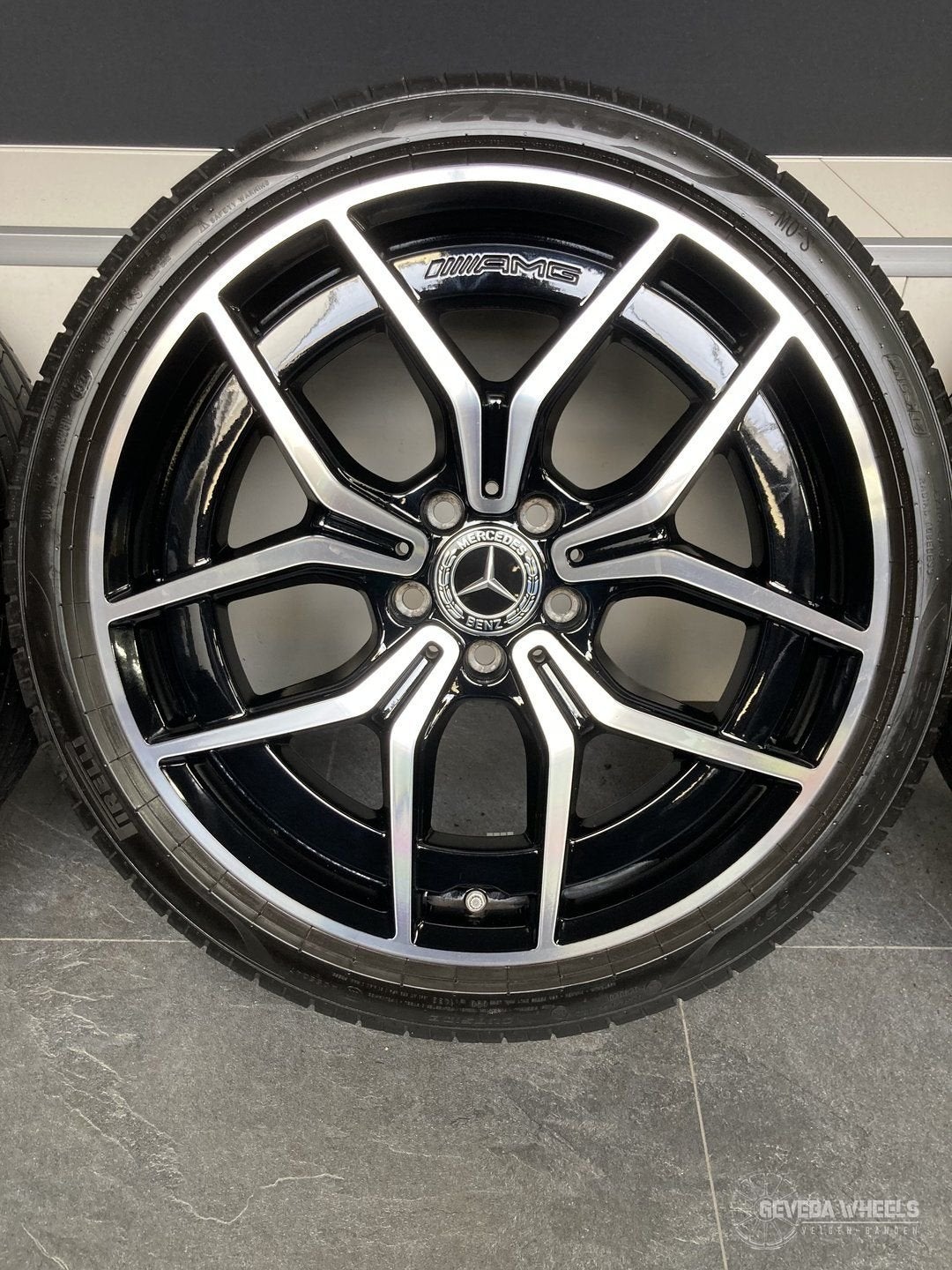 19” originele Mercedes C klasse W206 AMG velgen banden 5x112, Auto-onderdelen, 19 inch, Gebruikt, -, -