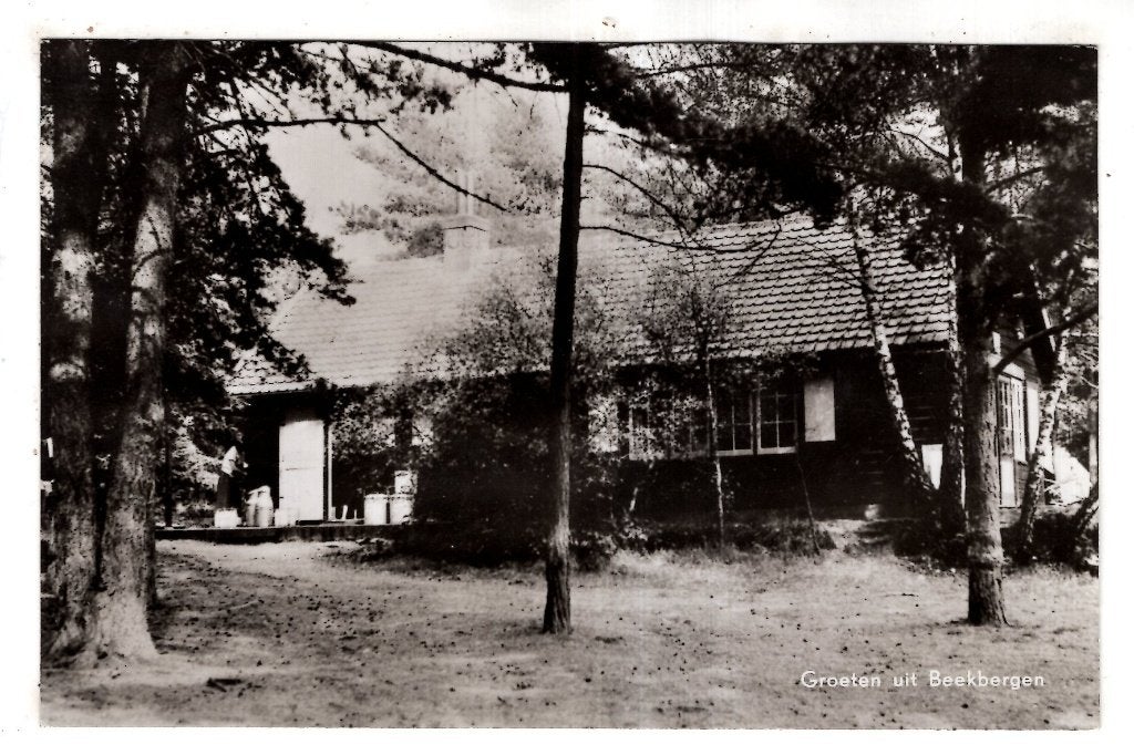 Beekbergenm Boerderij  met Groeten, Verzenden, 1940 tot 1960, Gelopen, Gelderland