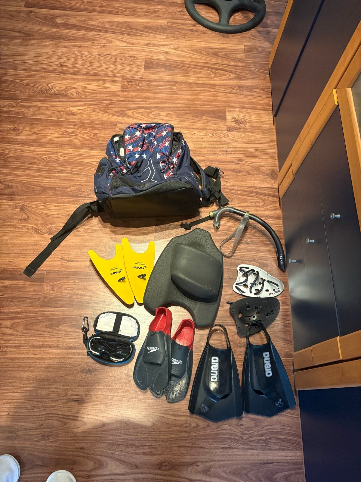 Complete zwemtrainingsset Arena/Speedo/TYR. Tas, brillen etc, Ophalen, Gebruikt