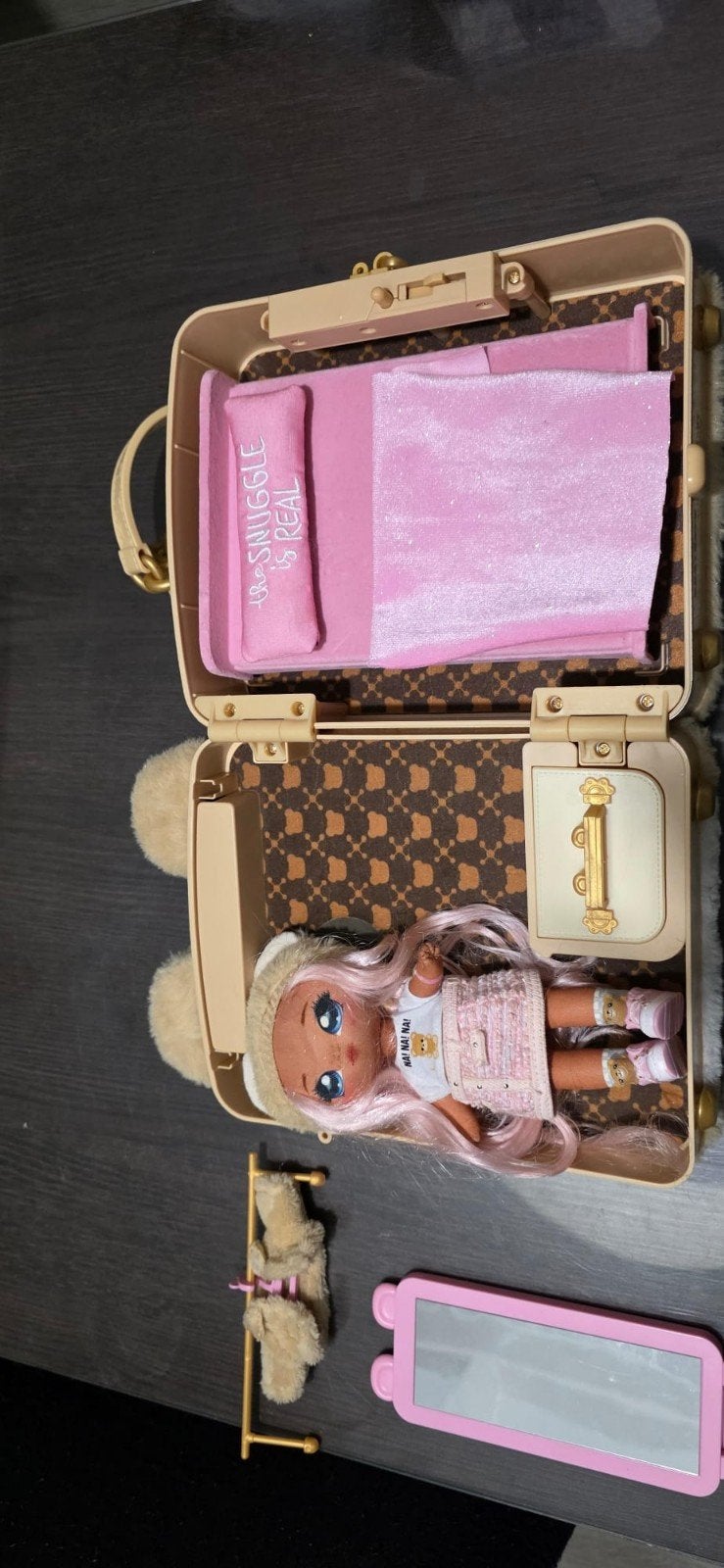 Na! Na! Na! Surprise pop met koffer speelgoed, Kinderen en Baby's, Ophalen of Verzenden, Zo goed als nieuw, Overige typen