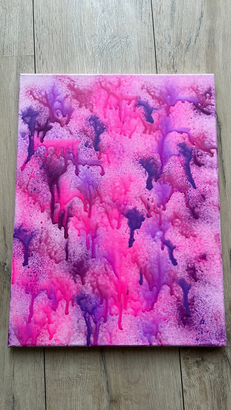 Fluoricerende kleur acryl zelf gemaakt, Ophalen of Verzenden, Nieuw, Minder dan 50 cm, Schilderij