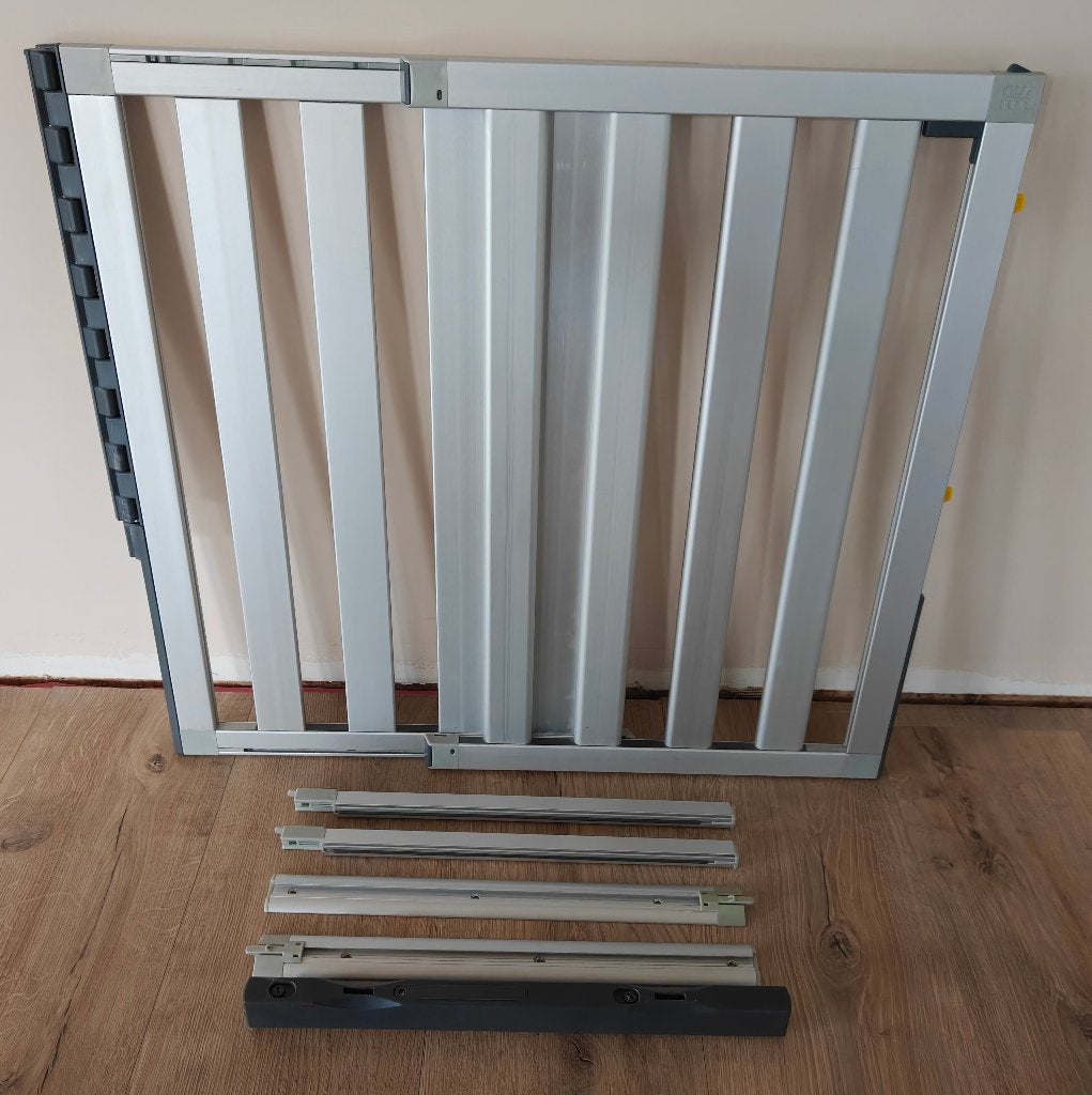 Lindam Numi Traphekje Uitschuifbaar (66-101cm), Kinderen en Baby's, Traphekjes, Ophalen, Gebruikt, Aluminium, 100 tot 115 cm