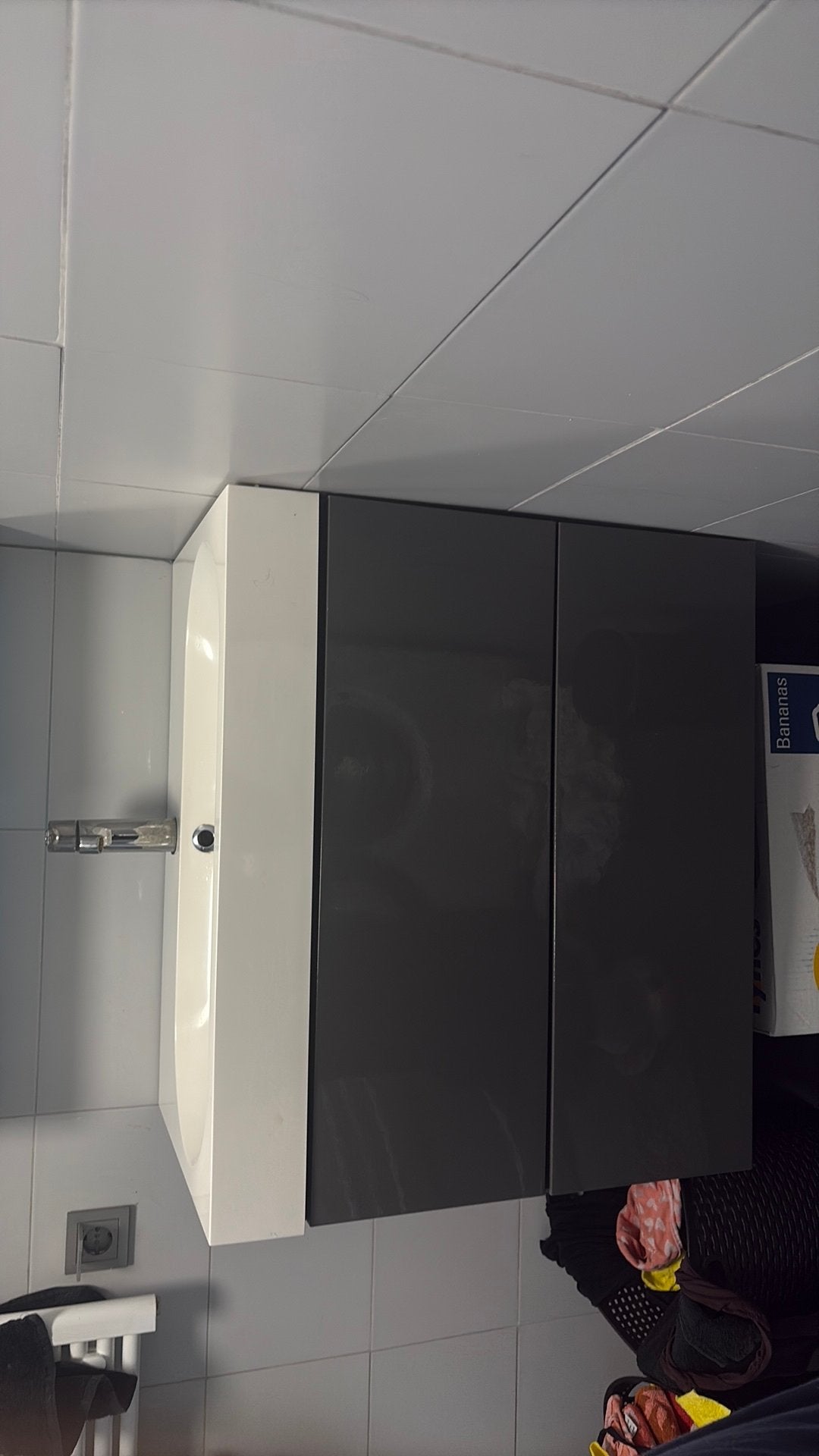 Badkamer meubel, Ophalen, (Half)hoge kast, 50 tot 100 cm, Zo goed als nieuw