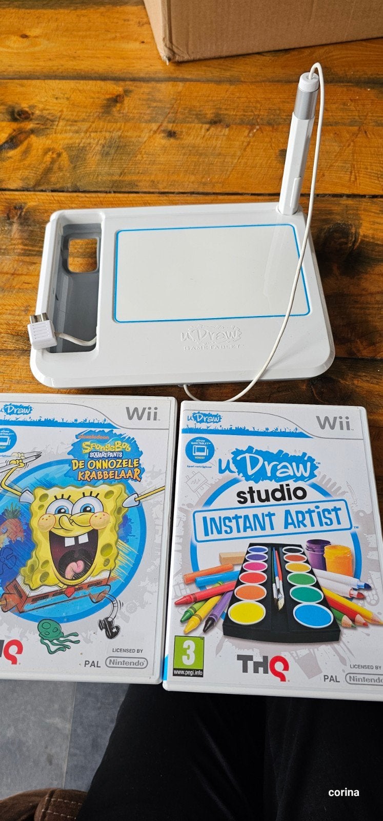 U Draw Game Tablet voor Wii + 2 spellen, Ophalen