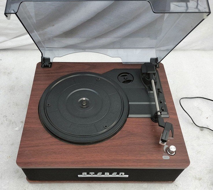 Denver platenspeler met ingebouwde speakers retro nieuw, Audio, Tv en Foto, Platenspelers, Automatisch, Nieuw, Platenspeler, Ophalen