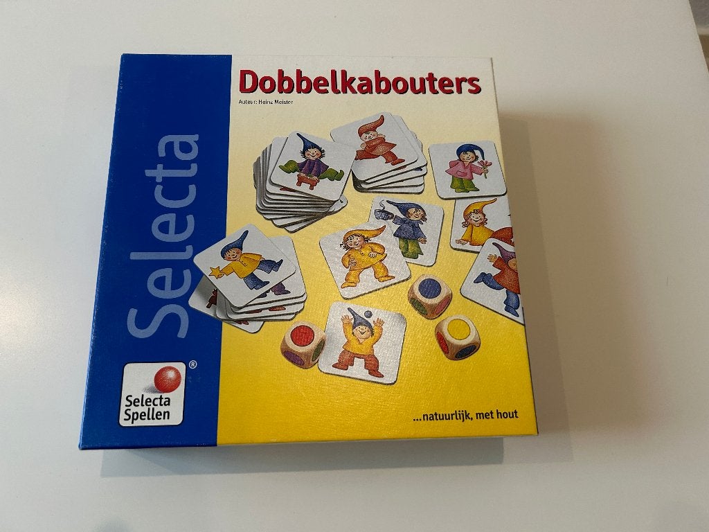 Kinderspellen :Dobbelkabouter.Rupsje Nooitgenoeg 31082026, Een of twee spelers, Ophalen, Zo goed als nieuw, Selecta
