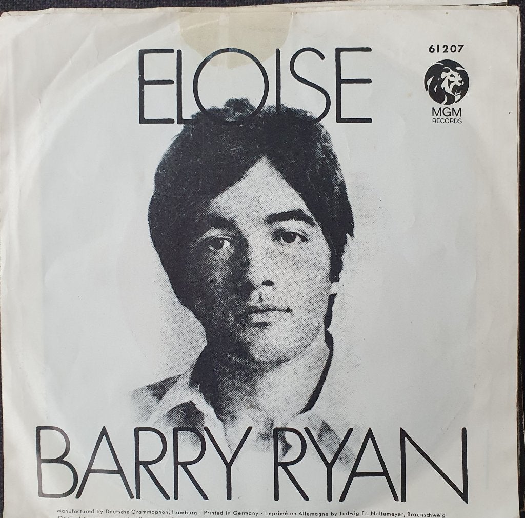 Barry Ryan - Eloise, Cd's en Dvd's, Gebruikt, Verzenden, 7 inch, Fotohoes