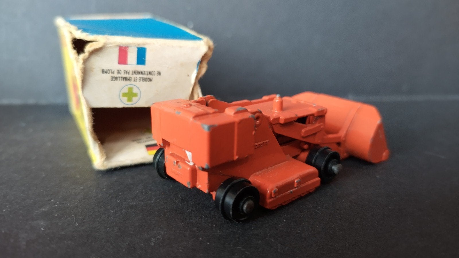 drost excavator 3inch Matchbox Lesney apol, Gebruikt, Lesney, M, Ophalen of Verzenden