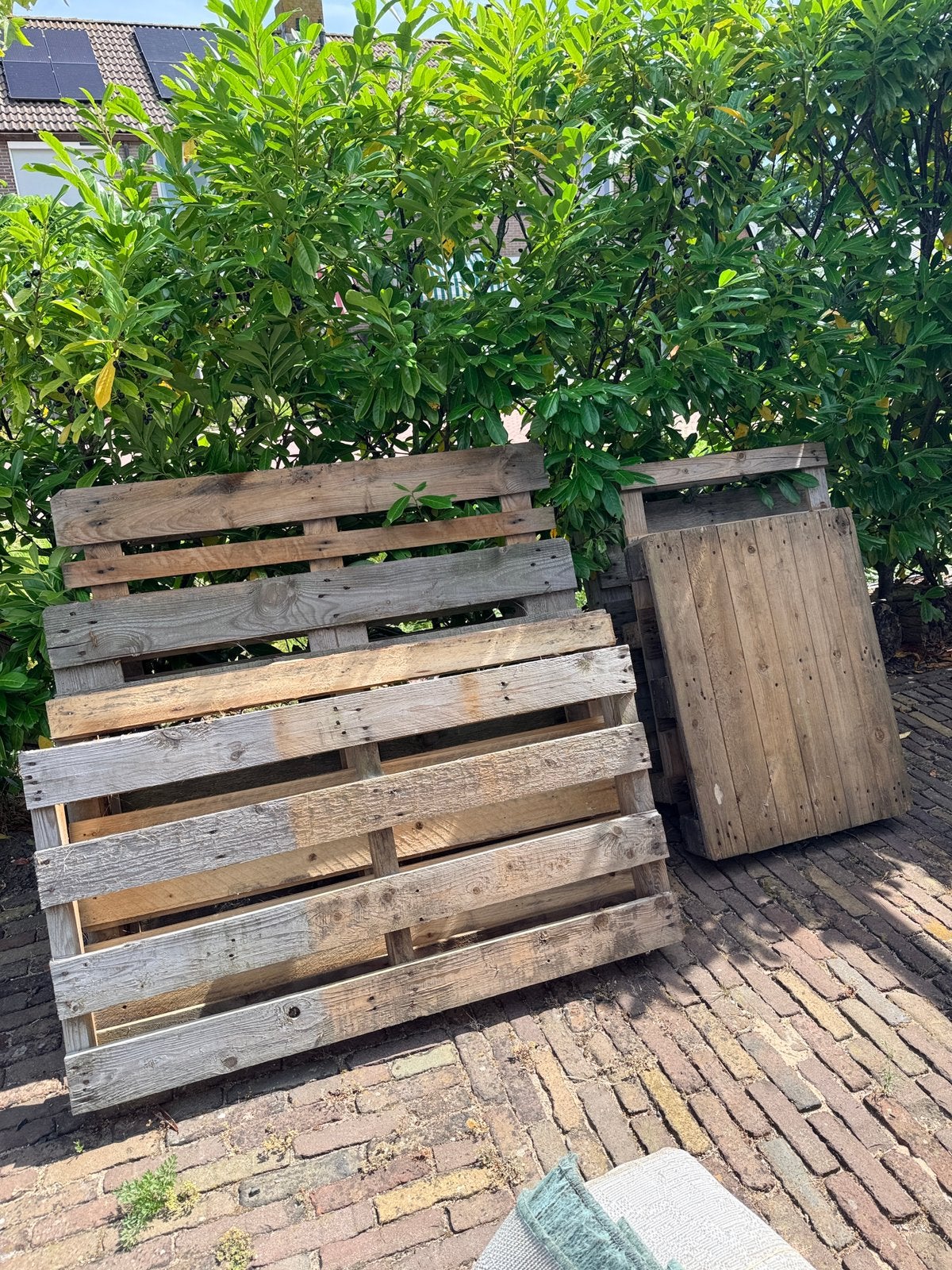 Pallets gratis af te halen, Ophalen, Zo goed als nieuw, Rechthoekig, Hout