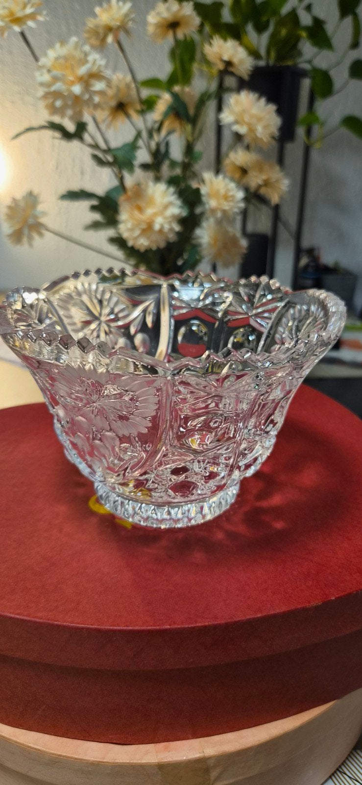 Prachtige Kristallen Fruitschaal - Vintage Design, Ophalen of Verzenden