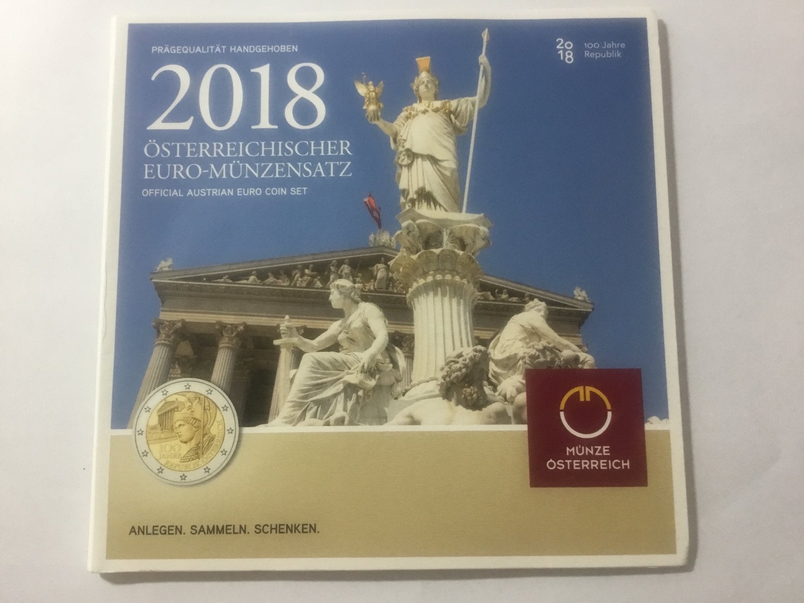 SETJE OOSTENRIJK BU 2018., Postzegels en Munten, Munten | Europa | Euromunten, Ophalen of Verzenden, Oostenrijk, Overige waardes