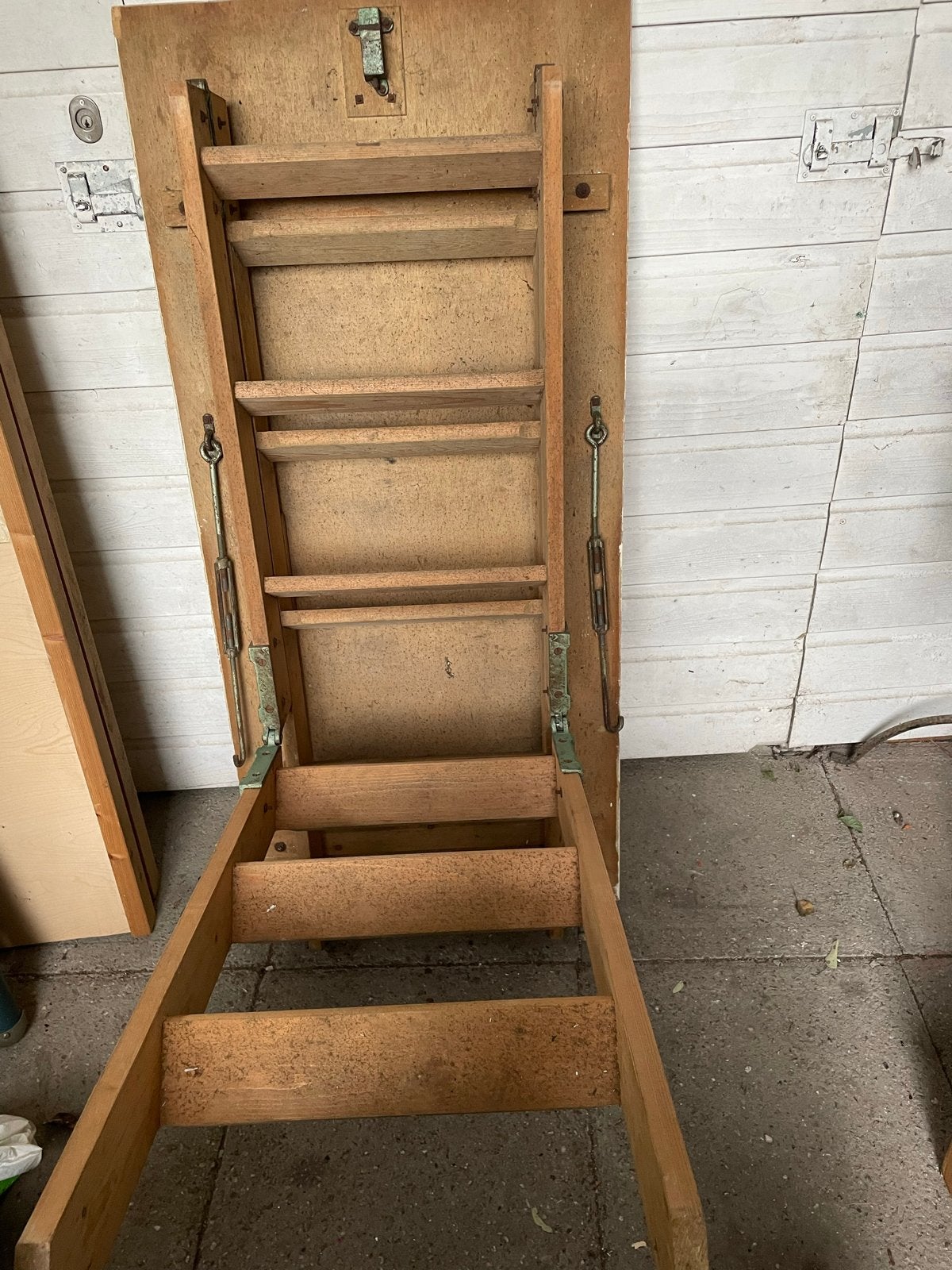 Opvouwbare houten zoldertrap/vlizotrap, Ophalen, Gebruikt, Trap, Opvouwbaar of Inschuifbaar