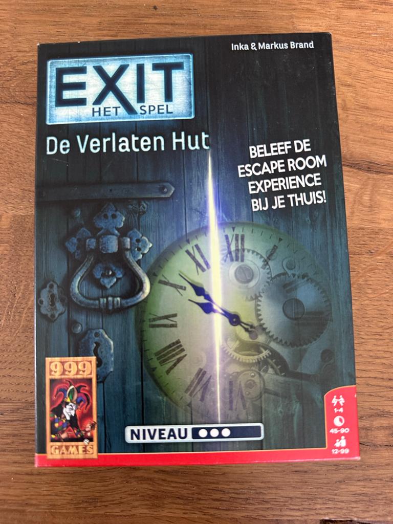 EXIT Het Spel: De Verlaten Hut - Escape Room Ervaring, Een of twee spelers, Ophalen of Verzenden, Gebruikt