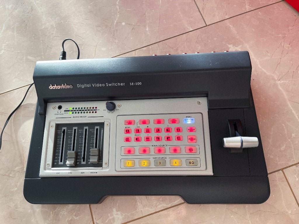 DataVideo SE-500 professionele 4-kanaals SD-videoMixer, Audio, Tv en Foto, Overige merken, N, N, Datavideo