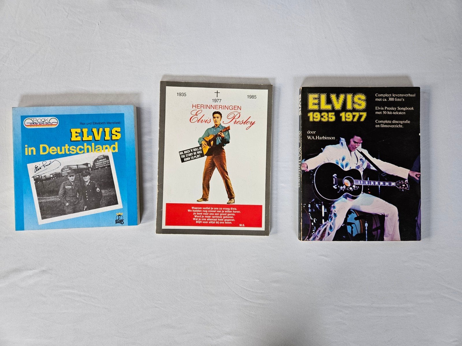 Elvis Presley,  3 boeken, compleet en in goede staat, Verzenden, Zo goed als nieuw, Artiest