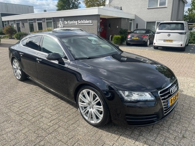 Audi A7 3.0TDI Quattro Pro Line Plus LEER/MEMORY/SDAK VOL, 1800 kg, Zwart, Leder, Bedrijf
