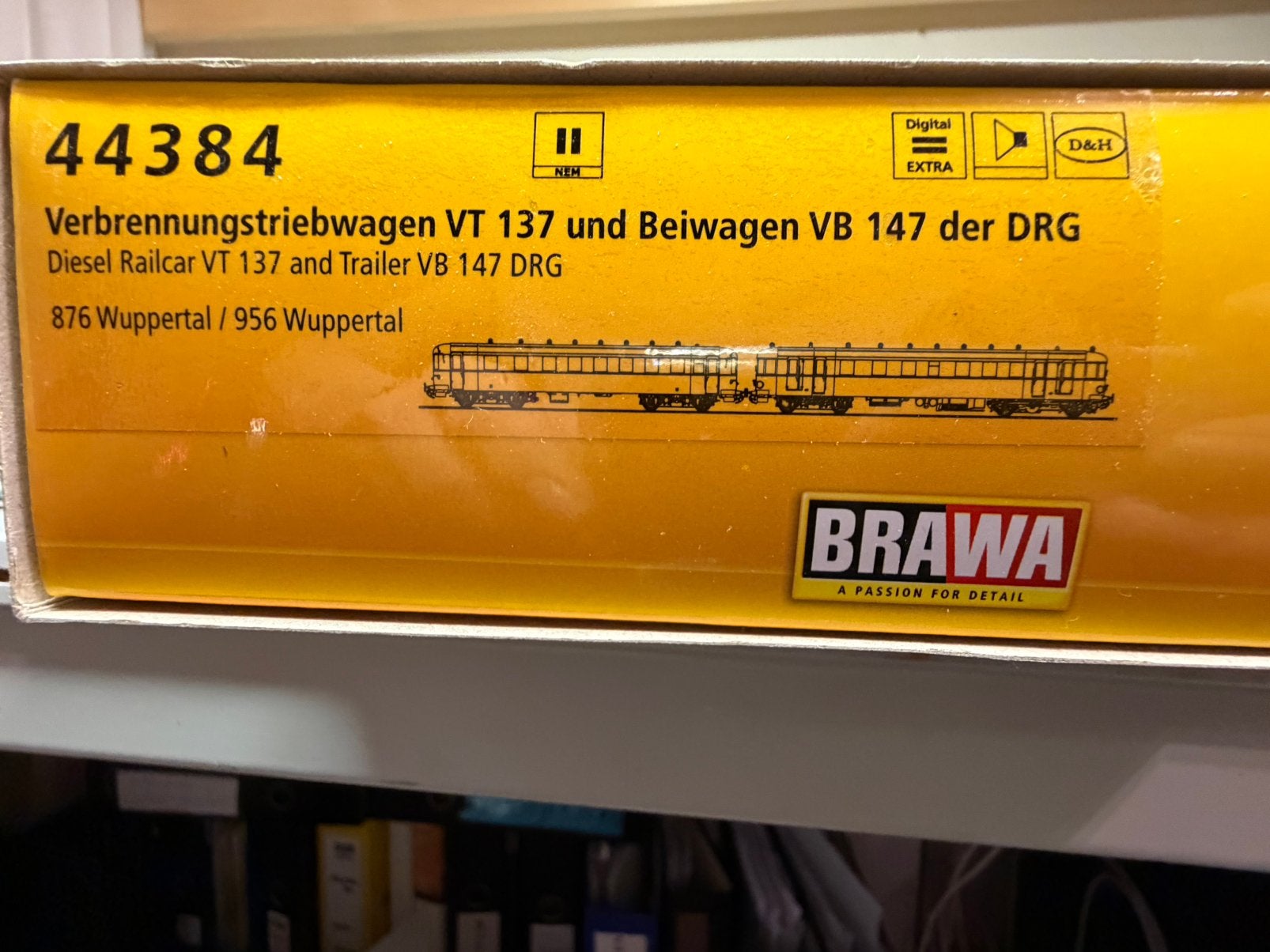 Brawa 44384 VT137 met VB147 “DRG” dig.sound D&H BIEUW, Overige merken, Ophalen of Verzenden, Zo goed als nieuw, Gelijkstroom