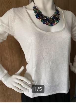 Broadway Offwhite Top trui mt. M, Kleding | Dames, Maat 38/40 (M), Wit, Ophalen of Verzenden, Zo goed als nieuw